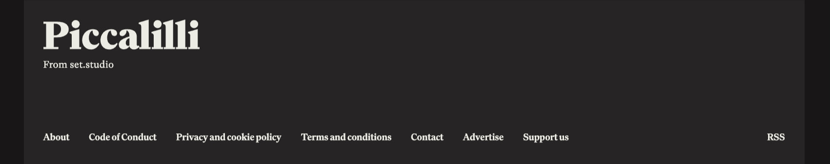 Piccalilli - level up your front-end development skills captured website design