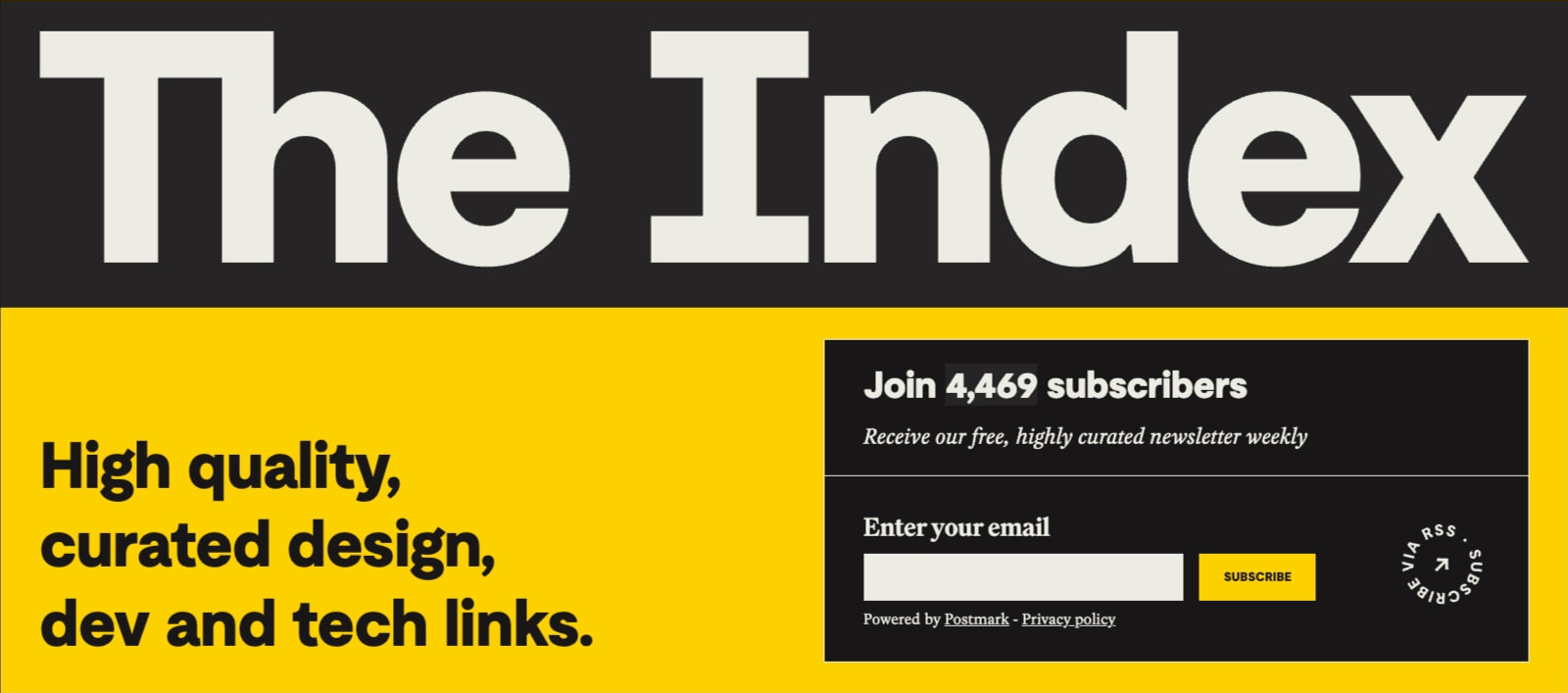 The Index - Piccalilli captured website design