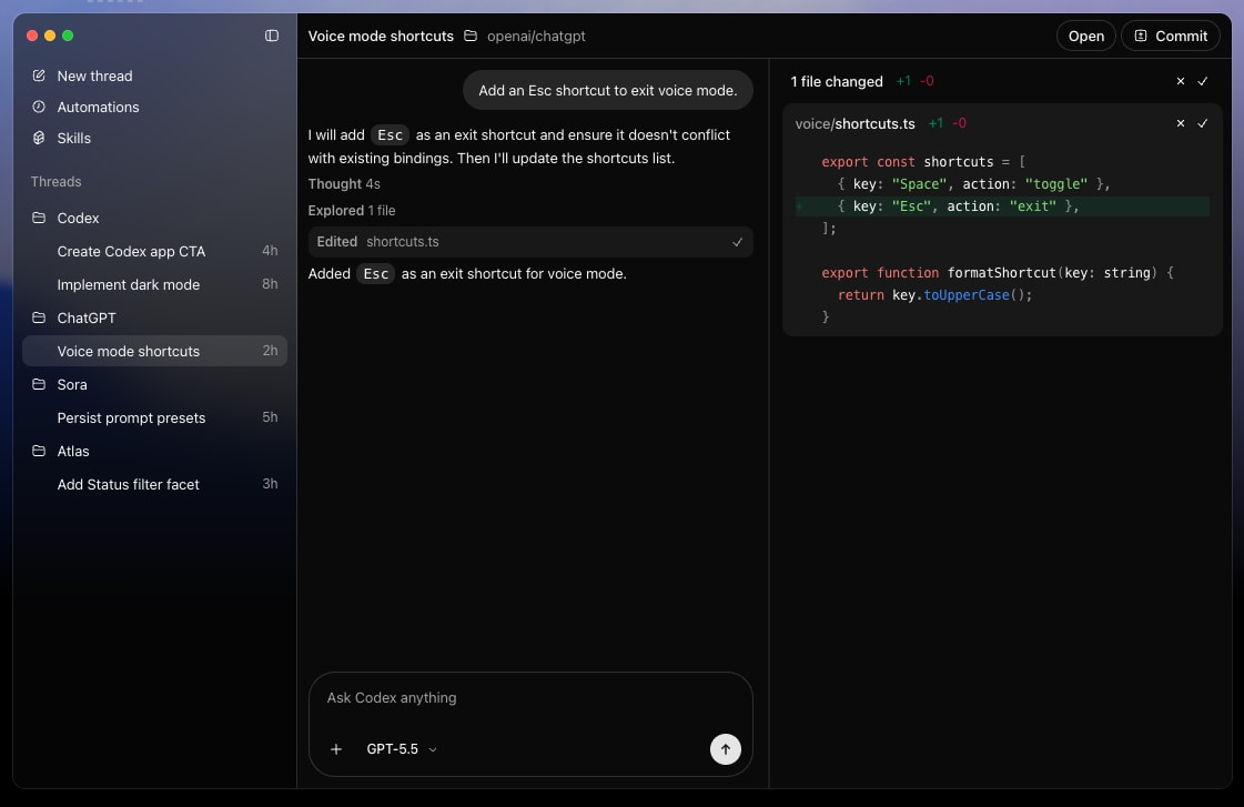 Codex | AI Coding Partner from OpenAI captured website design