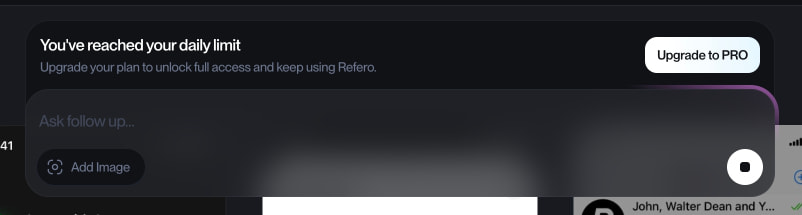 Refero research flow captured website design