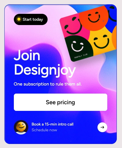 Designjoy - Design as a Subscription captured website design