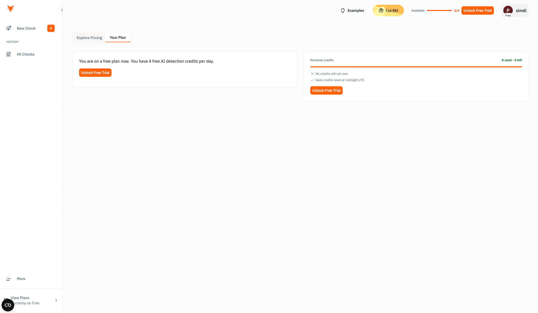 Plan | Pangram Labs captured website design