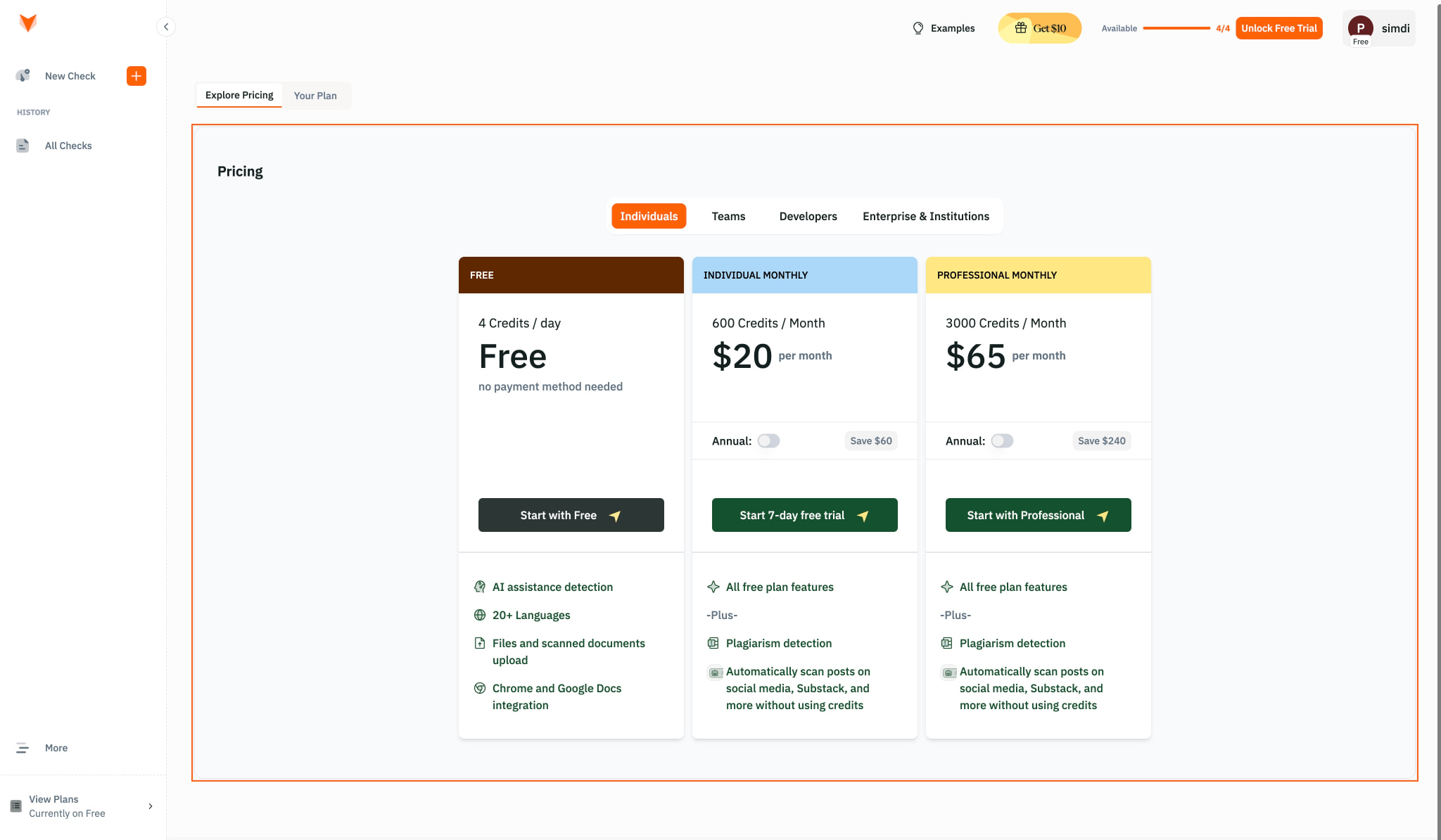 Plan | Pangram Labs captured website design