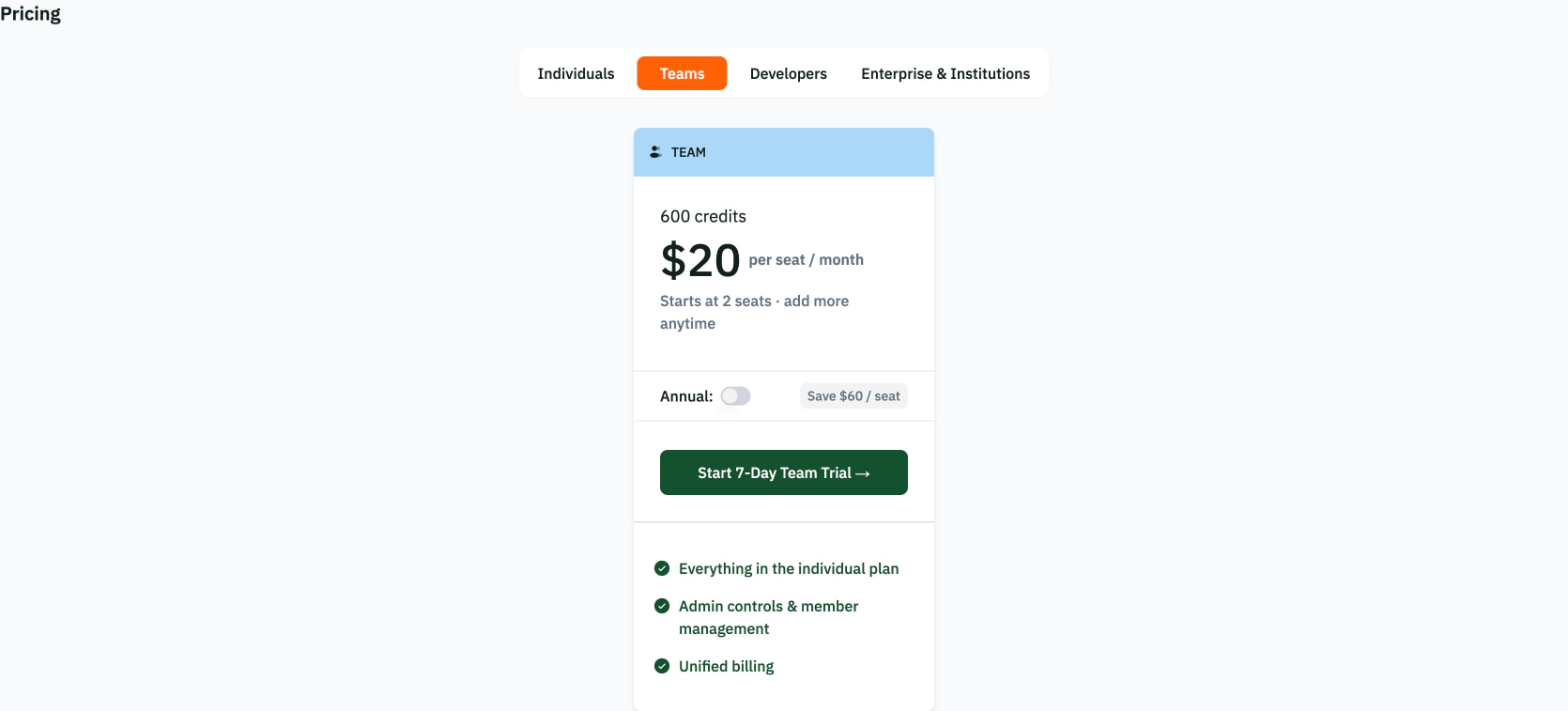 Plan | Pangram Labs captured website design