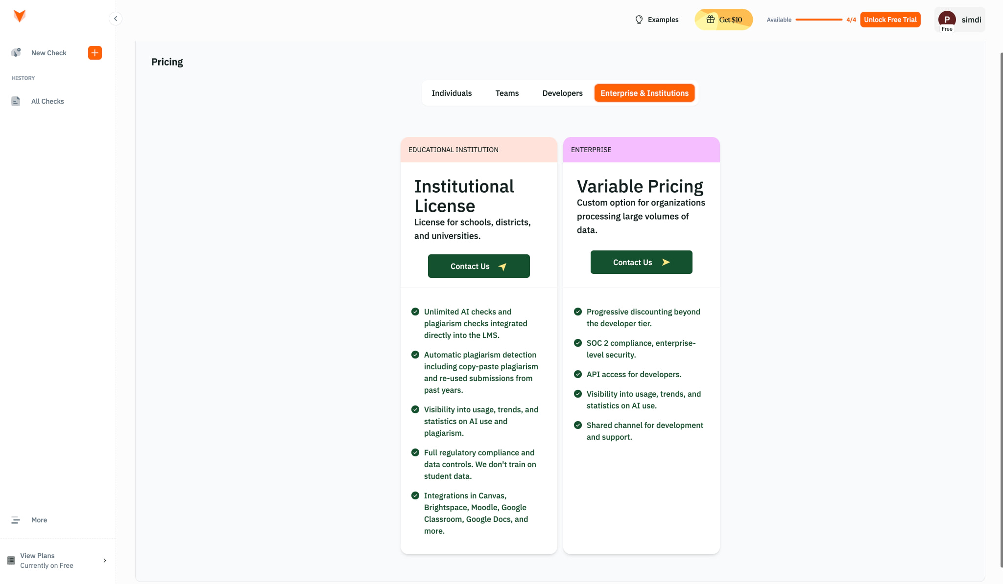 Plan | Pangram Labs captured website design
