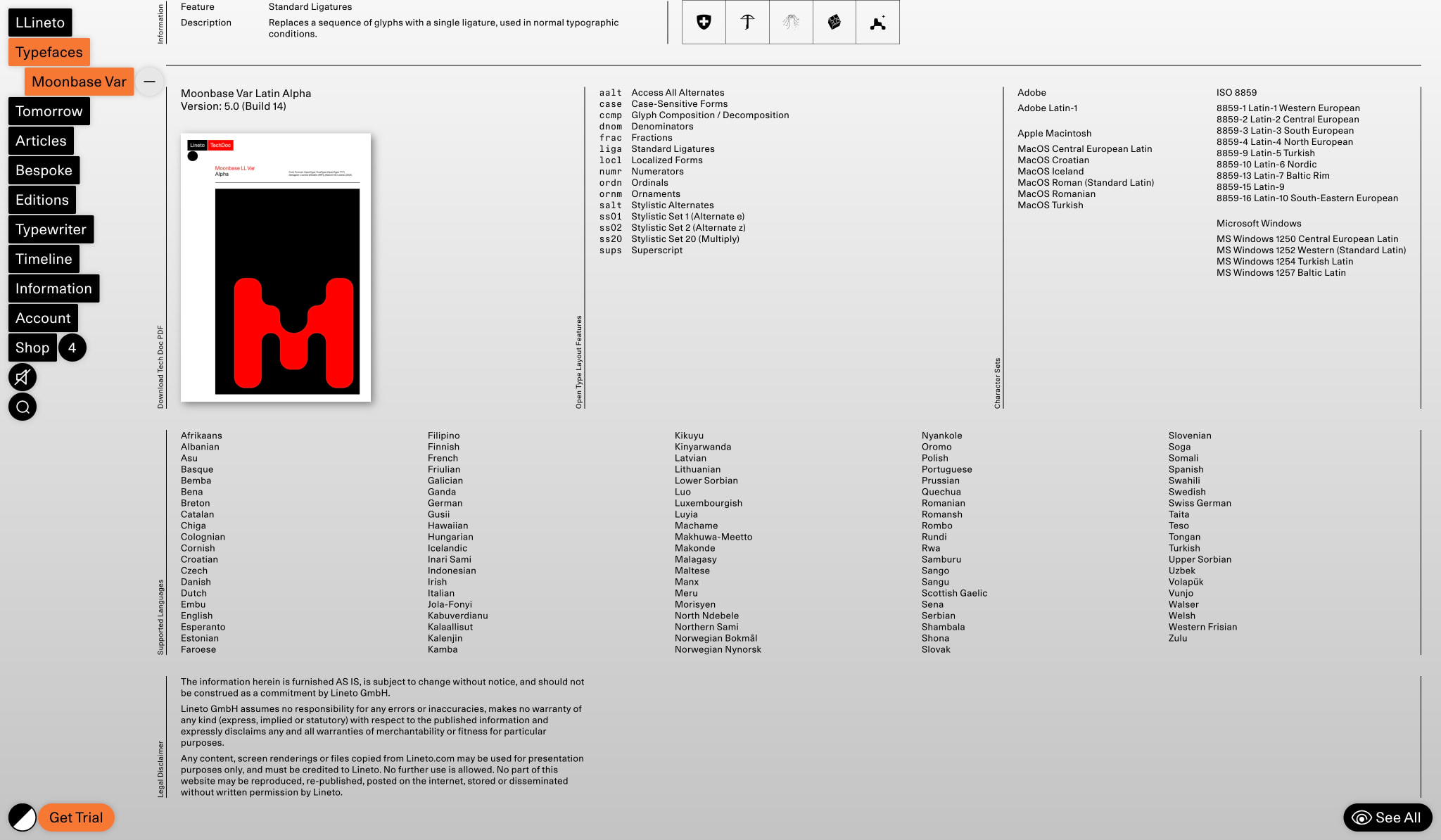 Moonbase Var Alpha — Lineto.com captured website design