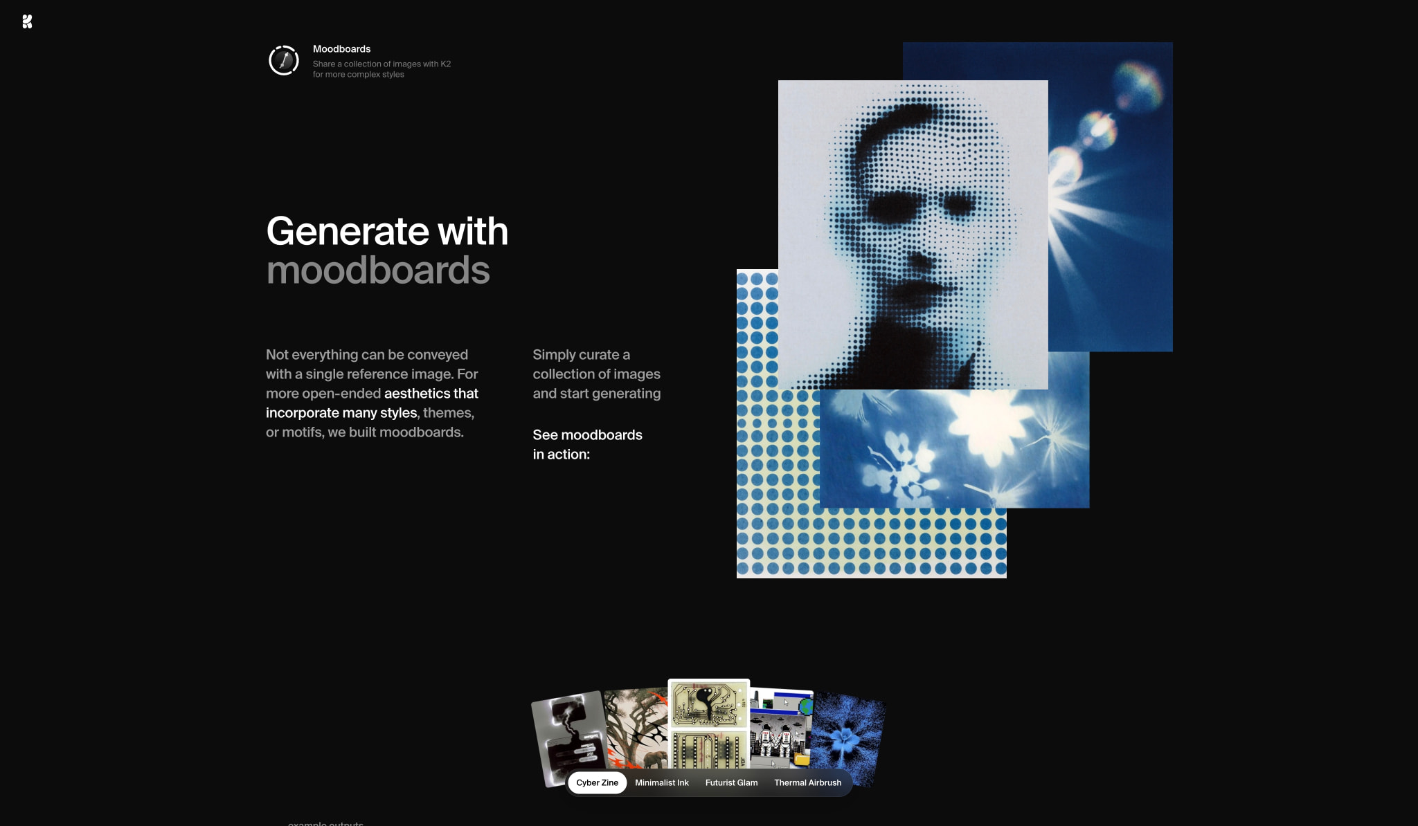 Krea 2: AI Image Foundation Model & Style Control captured website design