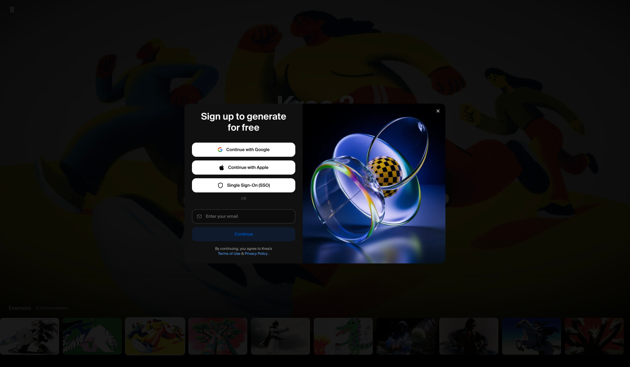 Krea 2: AI Image Foundation Model & Style Control captured website design
