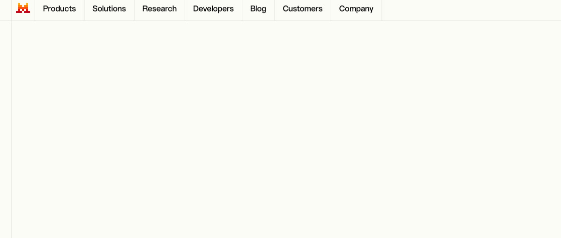 Frontier AI LLMs, assistants, agents, services | Mistral captured website design