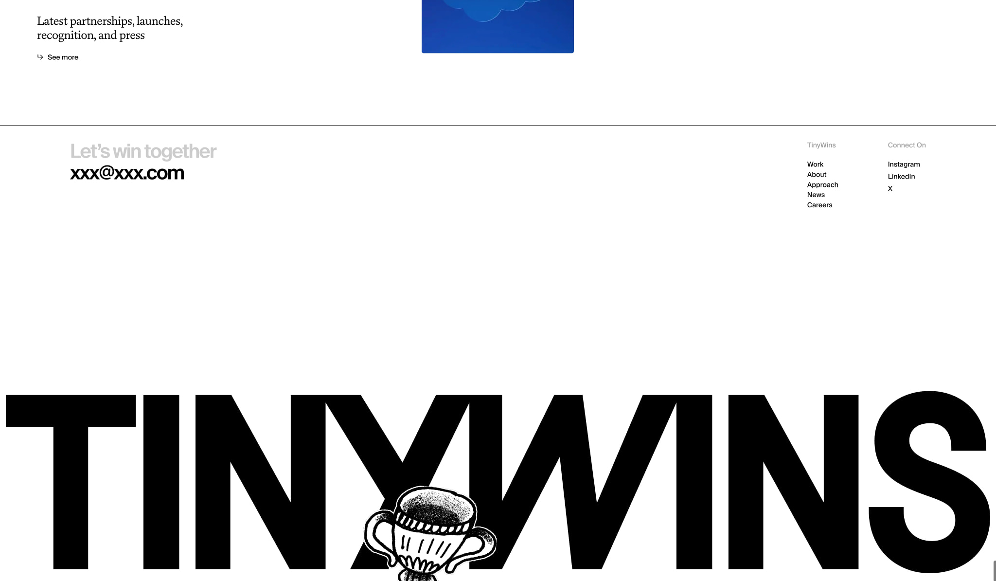 TinyWins | Emotion-Led Brand & Digital Agency captured website design