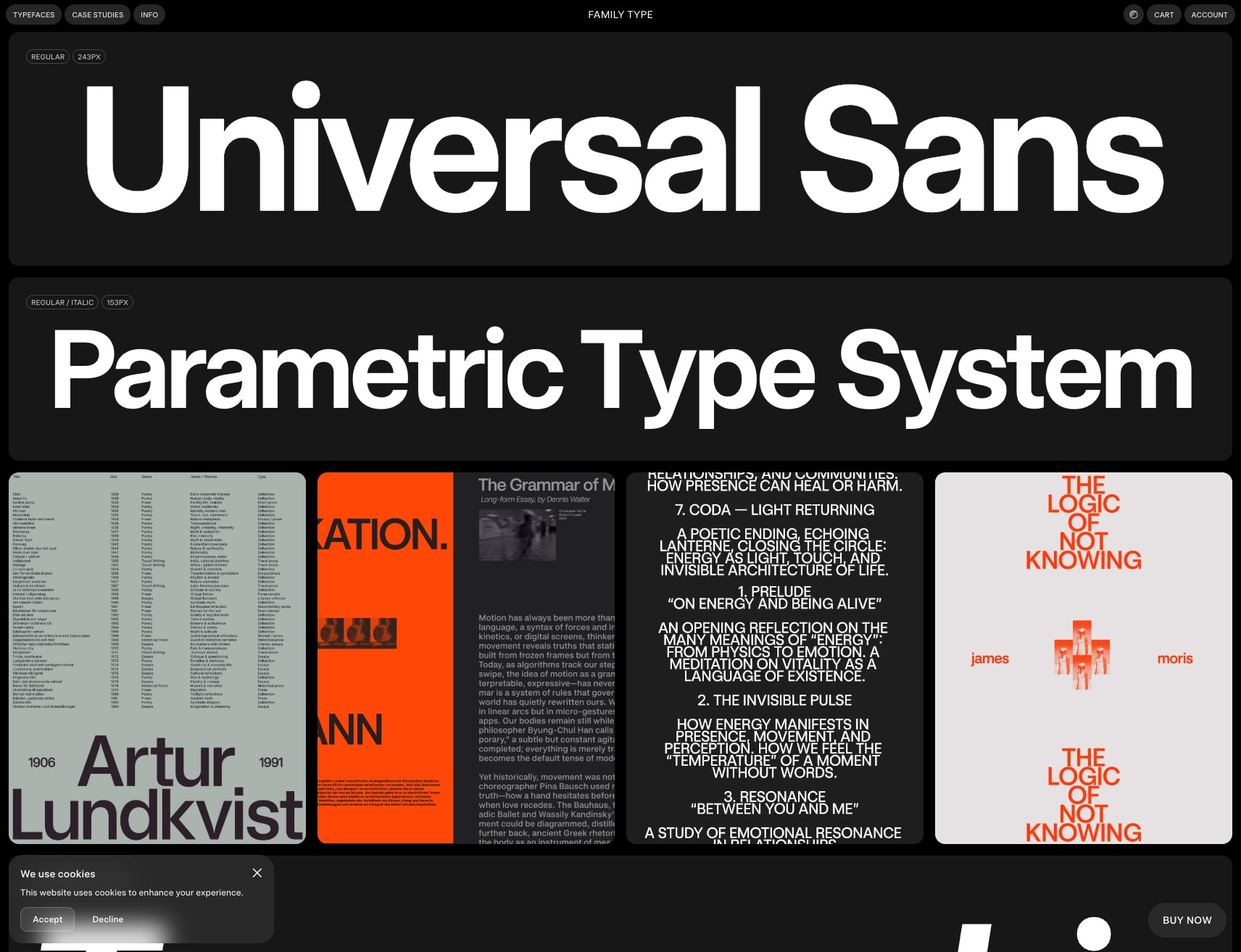 familytype.co/typefaces/universal-sans captured website design