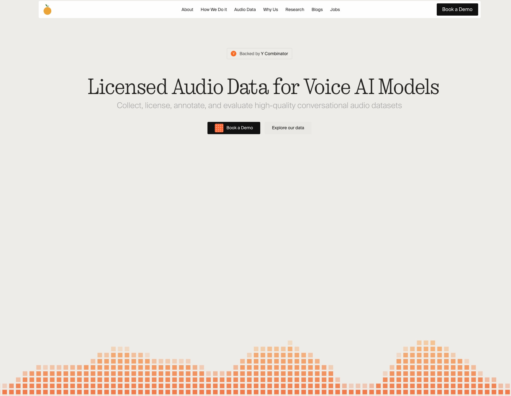 Besimple AI captured website design