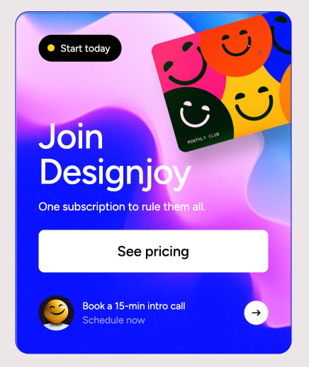 Designjoy - Design as a Subscription captured website design