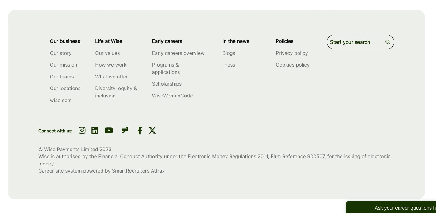 MAKE A WISE MOVE captured website design