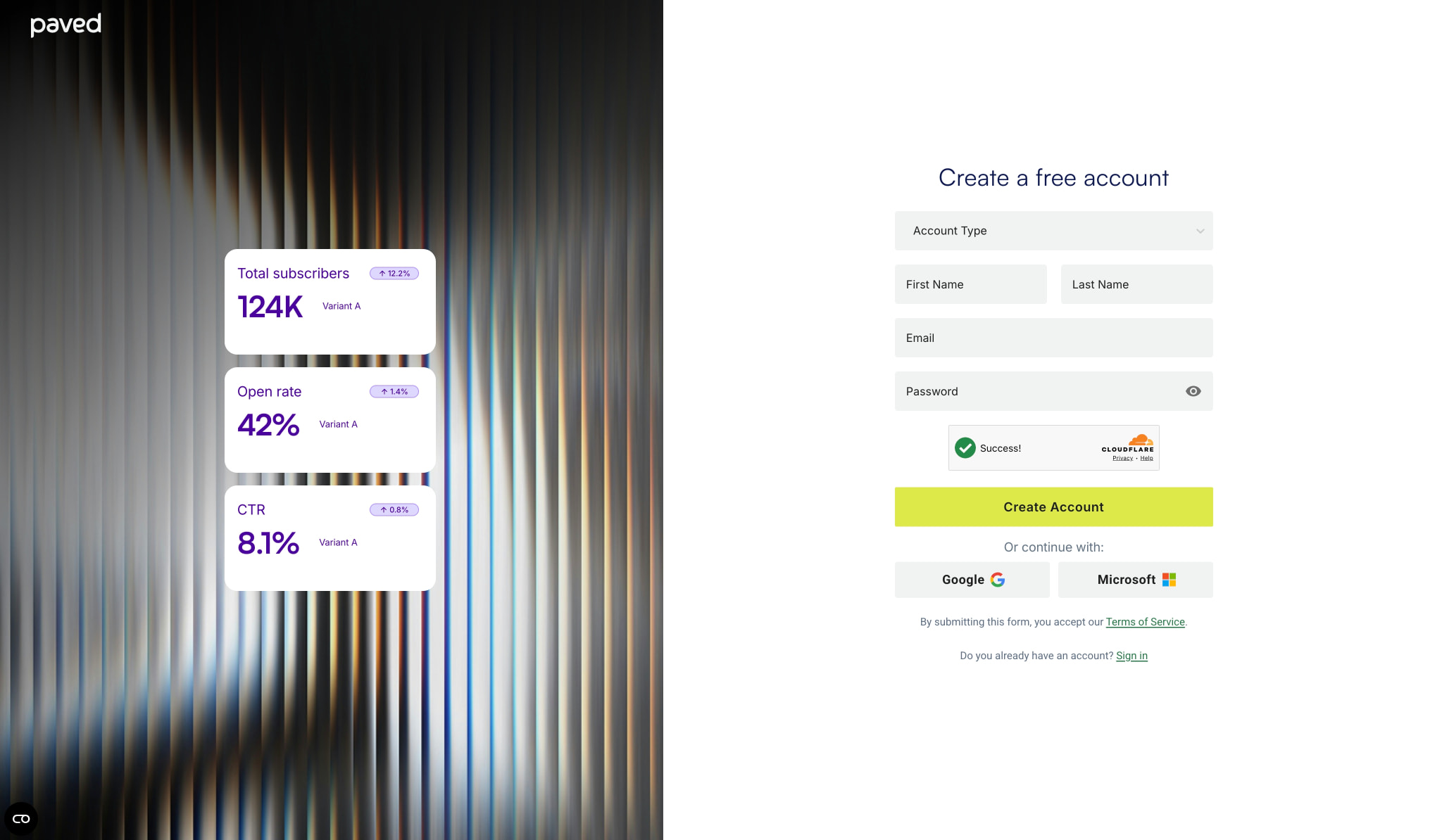 Paved | All-in-one Platform For Newsletter Sponsorships captured website design
