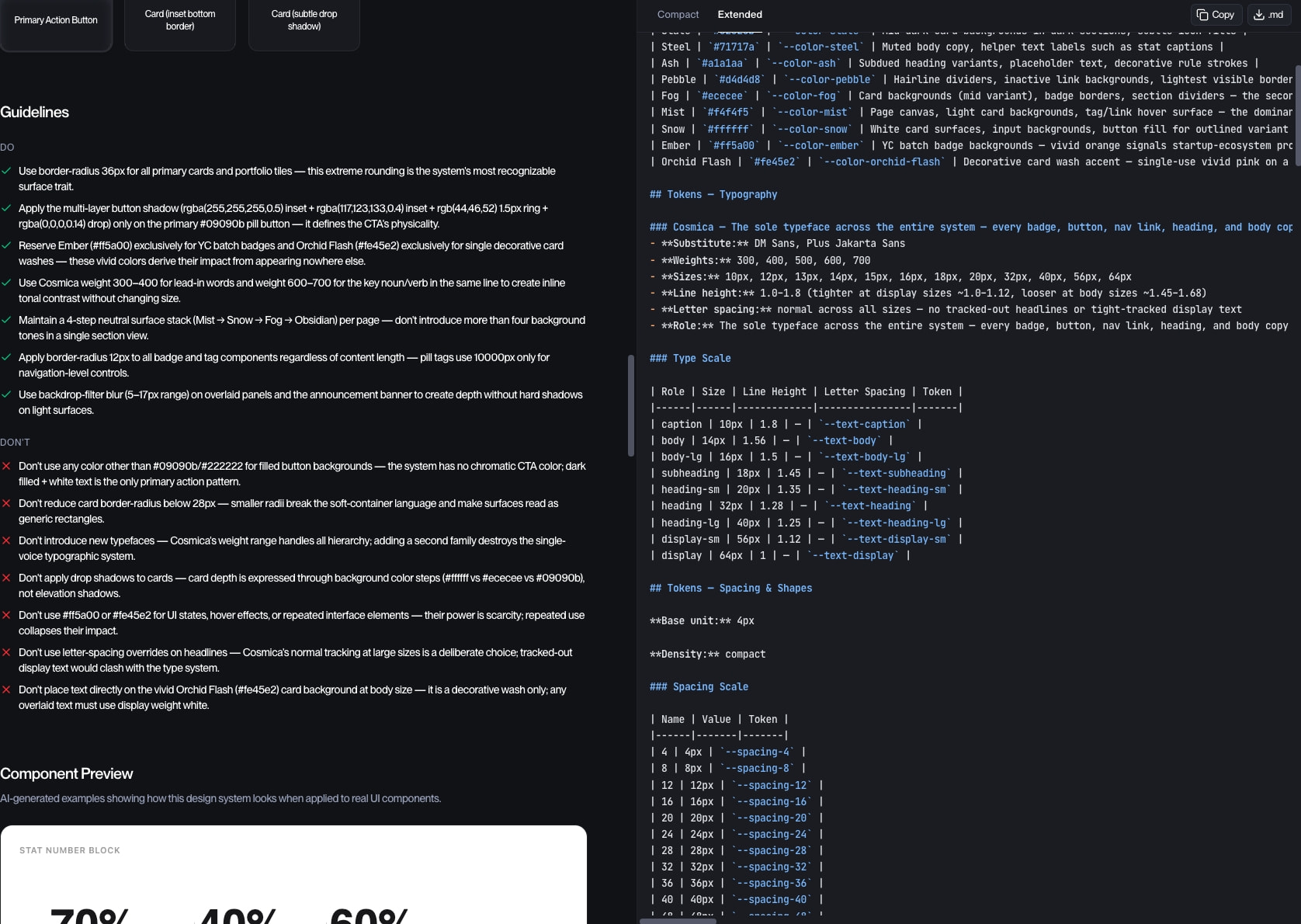Awesomic design system | Refero Styles captured website design