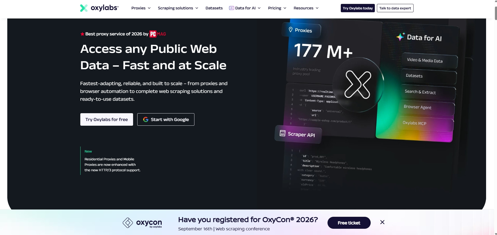 Oxylabs - High Quality Proxy Service to Gather Data at Scale captured website design