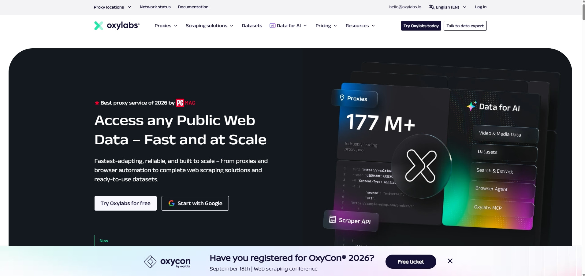 Oxylabs - High Quality Proxy Service to Gather Data at Scale captured website design