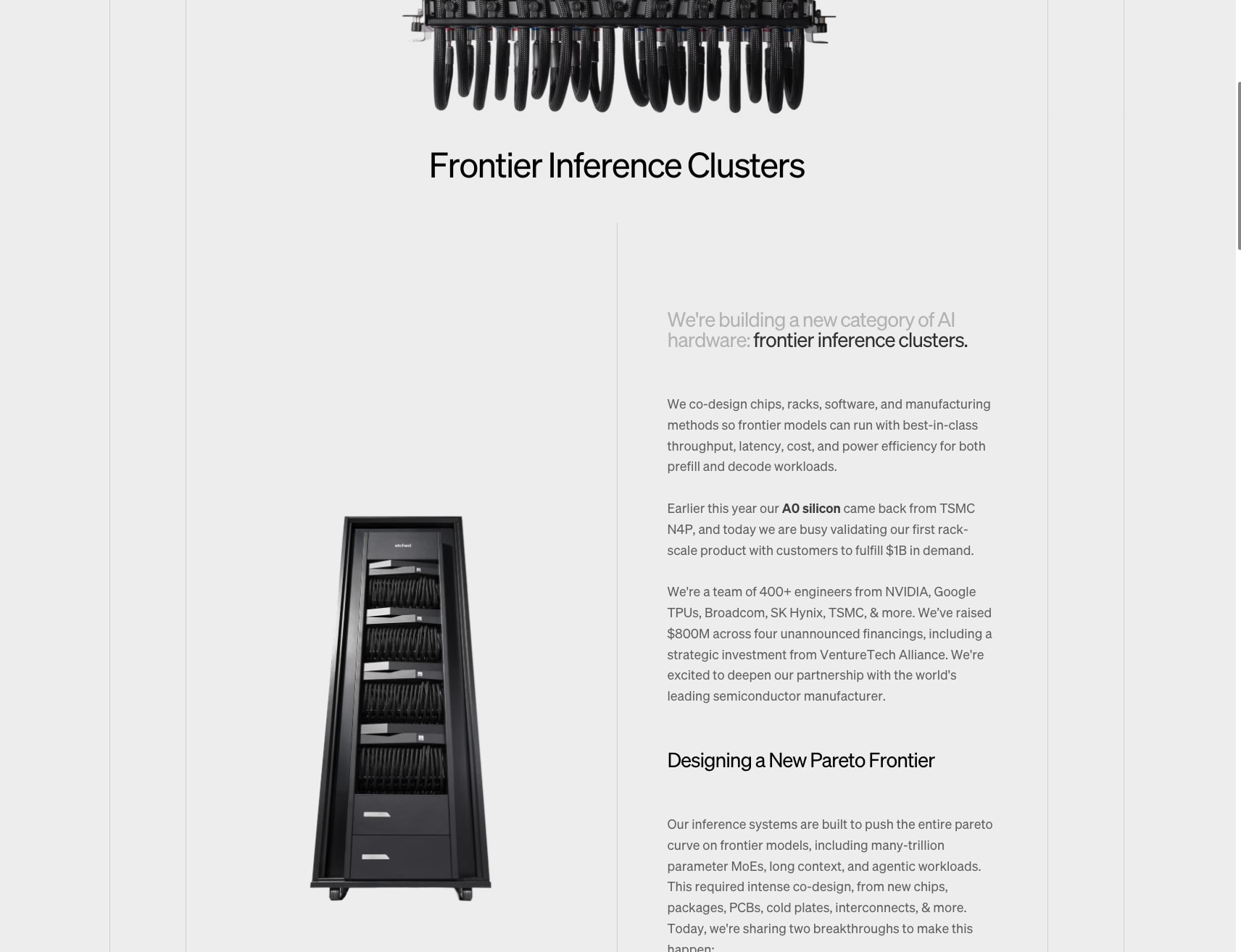 Etched captured website design