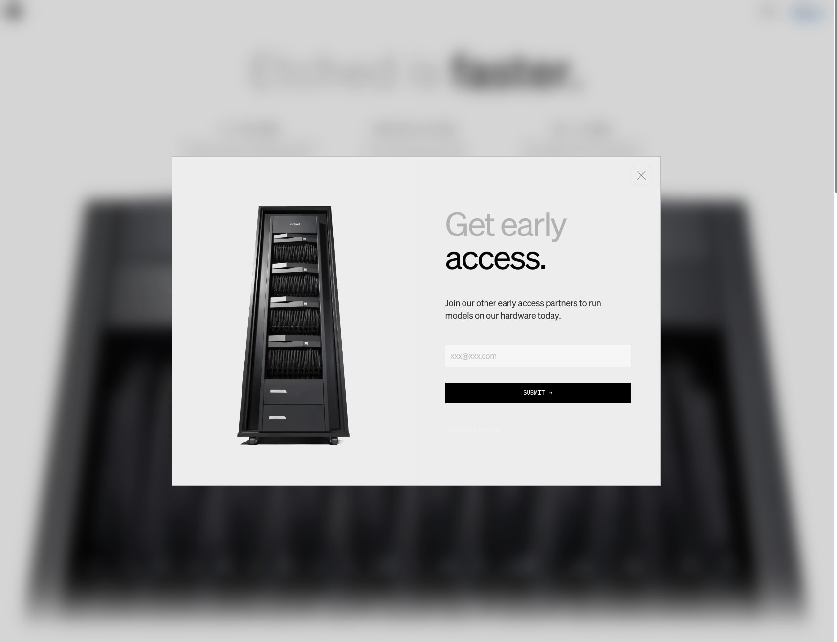 Join Us | Etched captured website design
