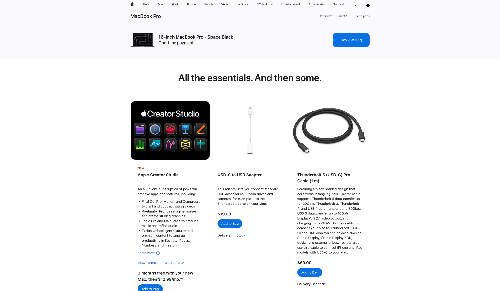 Buy MacBook Pro - Apple captured website design