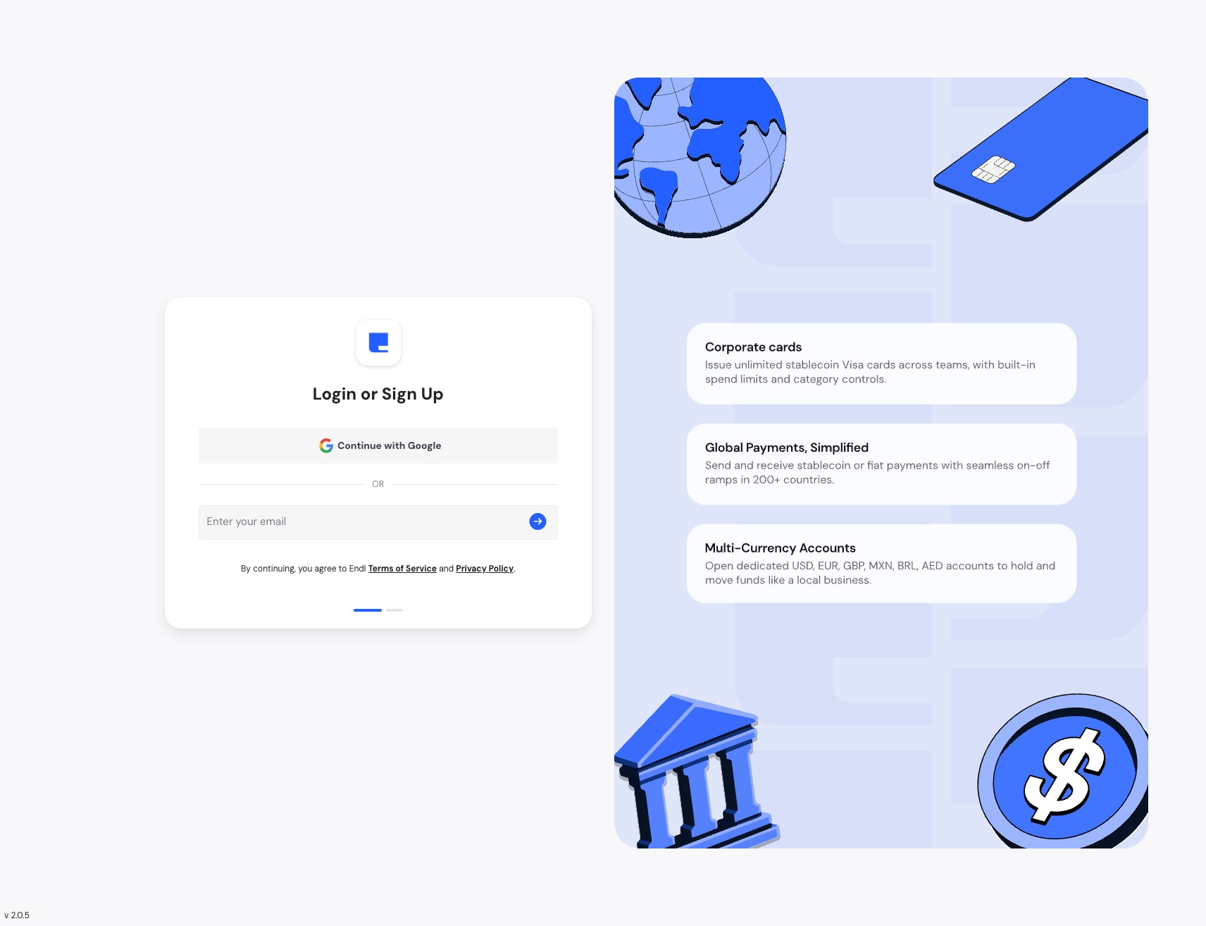 endl captured website design