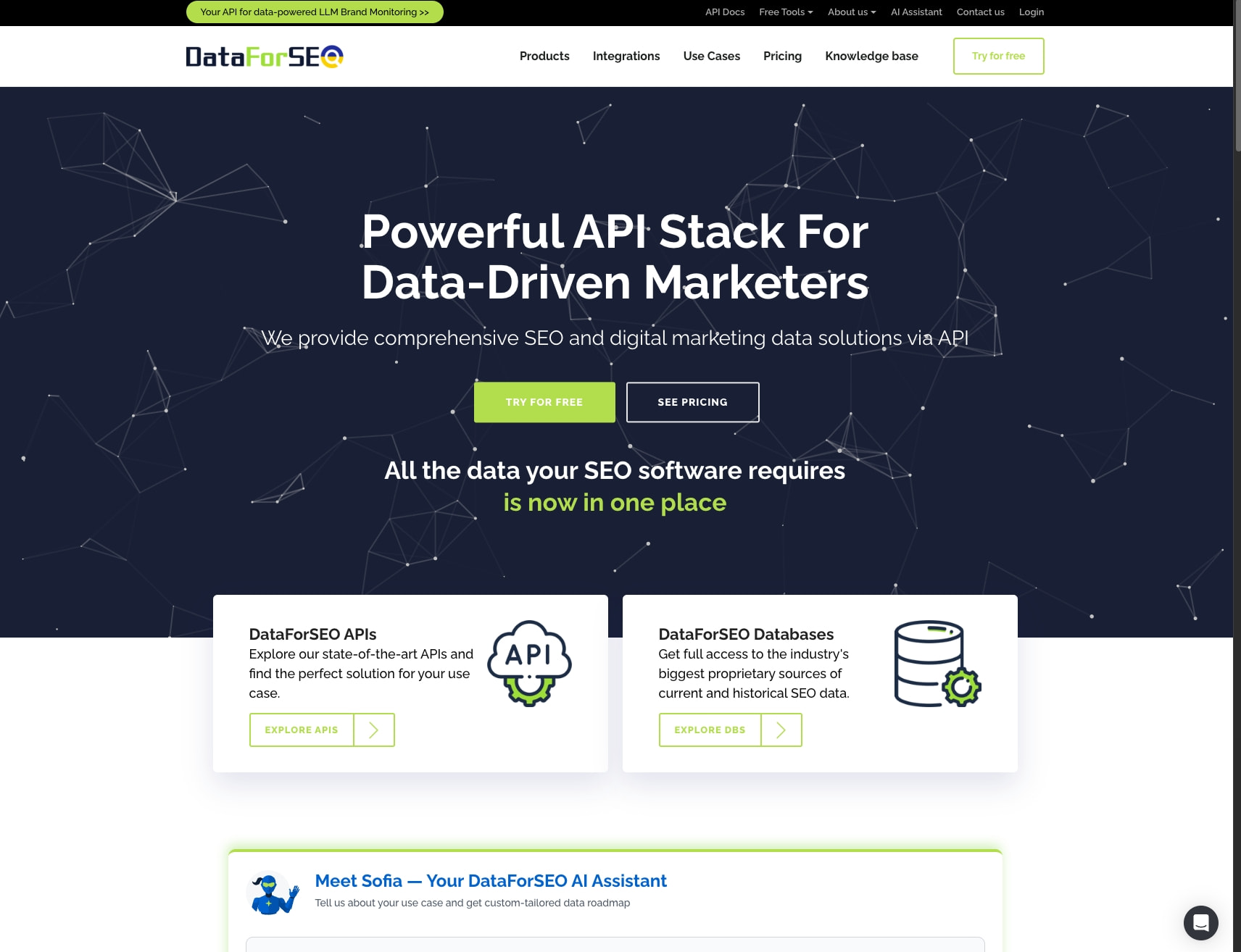 Powerful API Stack For Data-Driven SEO Tools – DataForSEO captured website design