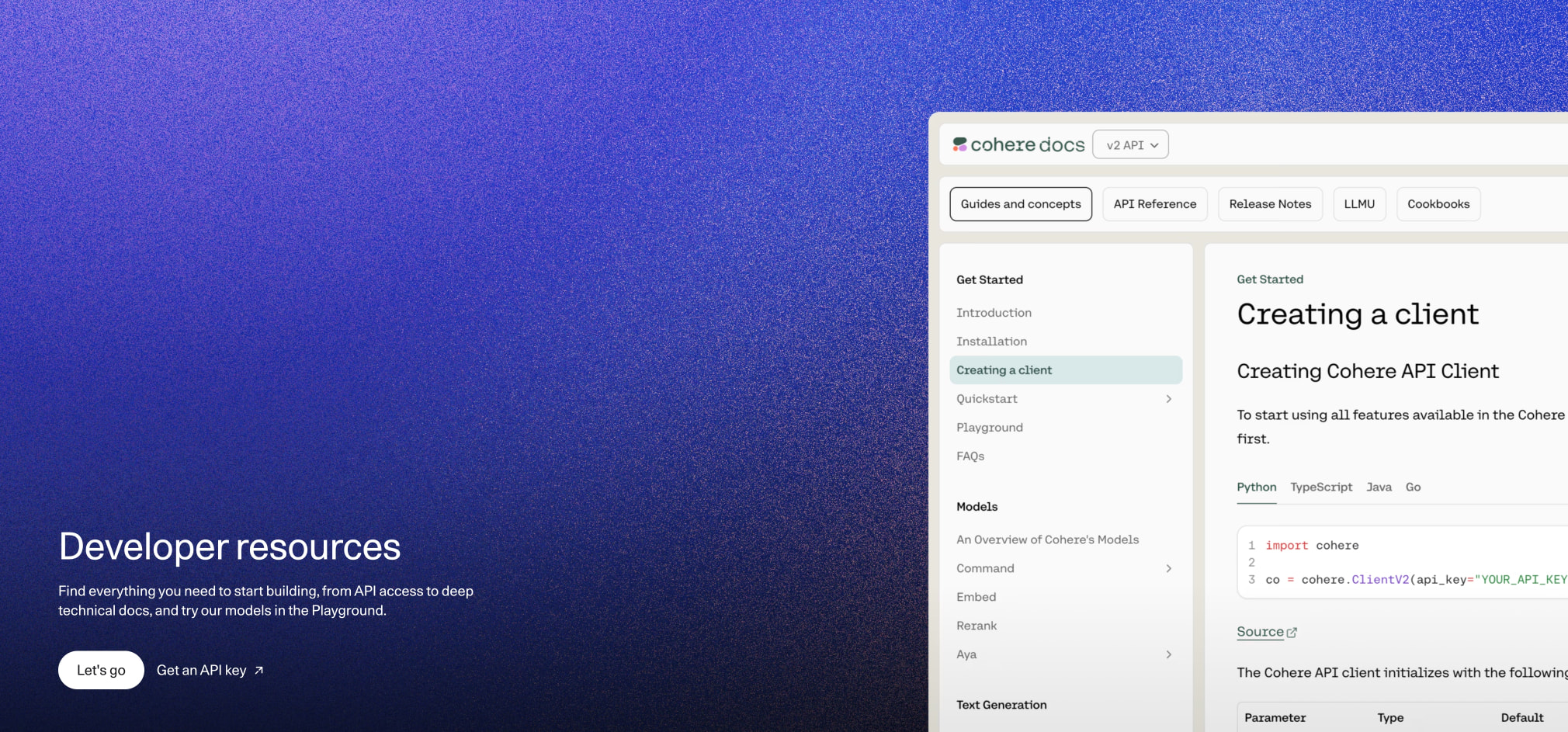 Enterprise AI: Private, Secure, Customizable | Cohere captured website design