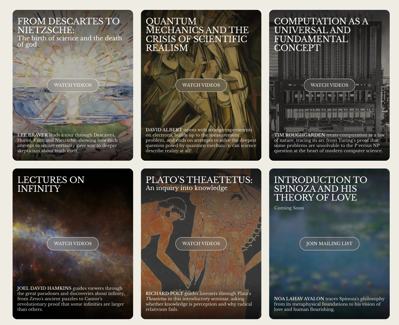 Ergo — Philosophy Begins in Wonder captured website design