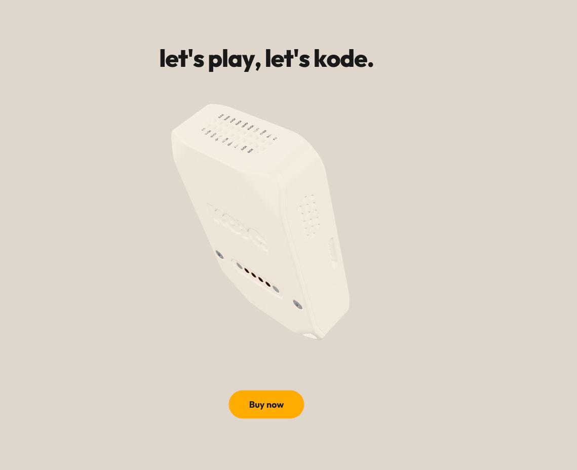 Kode Dot — The all-in-one pocket-size maker device captured website design