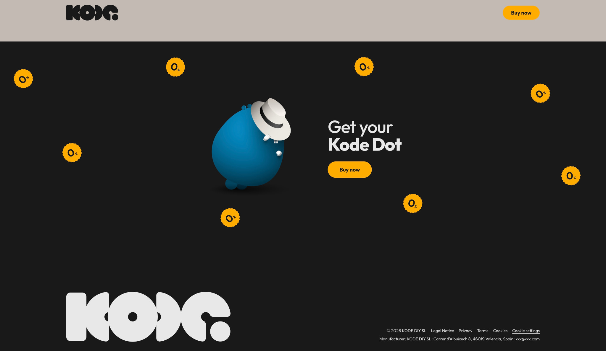 Kode Dot — The all-in-one pocket-size maker device captured website design