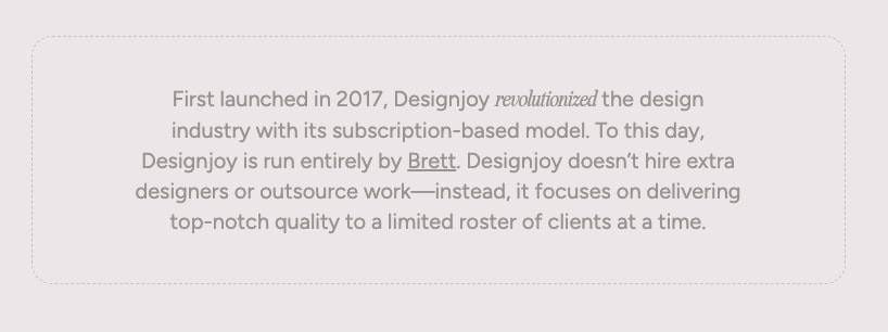 Designjoy - Design as a Subscription captured website design